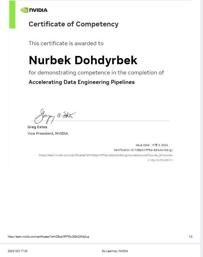 Certificate 9